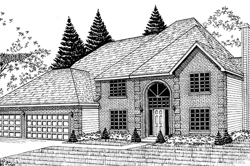 Dream House Plan - Country Exterior - Front Elevation Plan #981-25