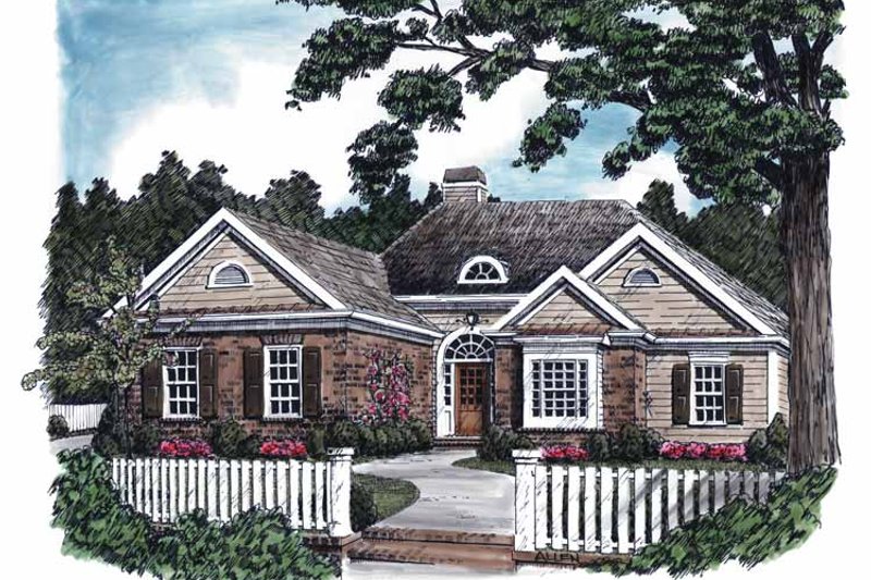 Dream House Plan - Country Exterior - Front Elevation Plan #927-581