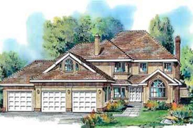 Architectural House Design - Traditional Exterior - Front Elevation Plan #18-332