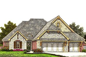 Home Plan - European Exterior - Front Elevation Plan #310-977