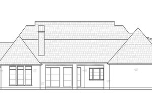 Exterior - Rear Elevation for Modern House Plan #1074-56 - 4 bed, 3.5 bath