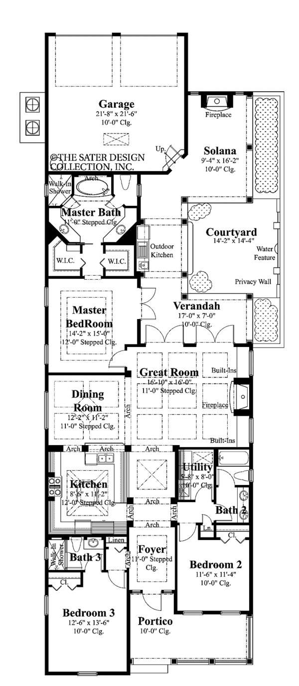 Home Plan - Country Floor Plan - Main Floor Plan #930-397