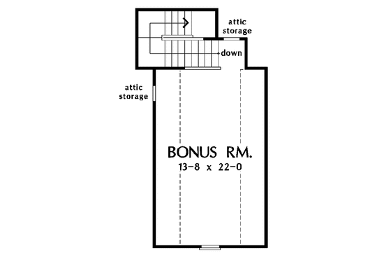 Floor Plan - Other Floor for Ranch House Plan #929-725 - 3 bed, 2 bath