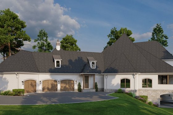 Exterior - Other Elevation 4 for European House Plan #923-354 - 7 bed, 8.5 bath