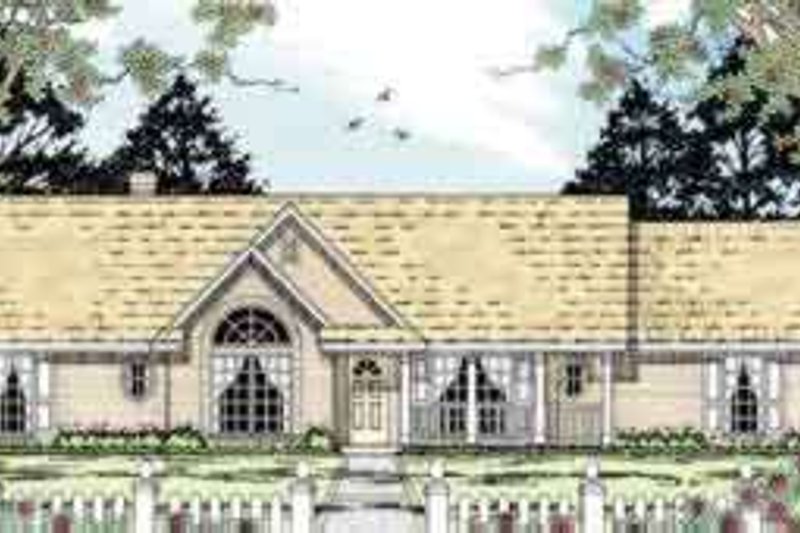 Exterior - Front Elevation 2 for Cottage House Plan #42-312 - 3 bed, 2 bath