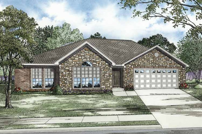 Home Plan - Ranch Exterior - Front Elevation Plan #17-3204