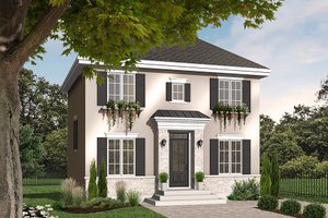 Country Exterior - Front Elevation Plan #23-2327