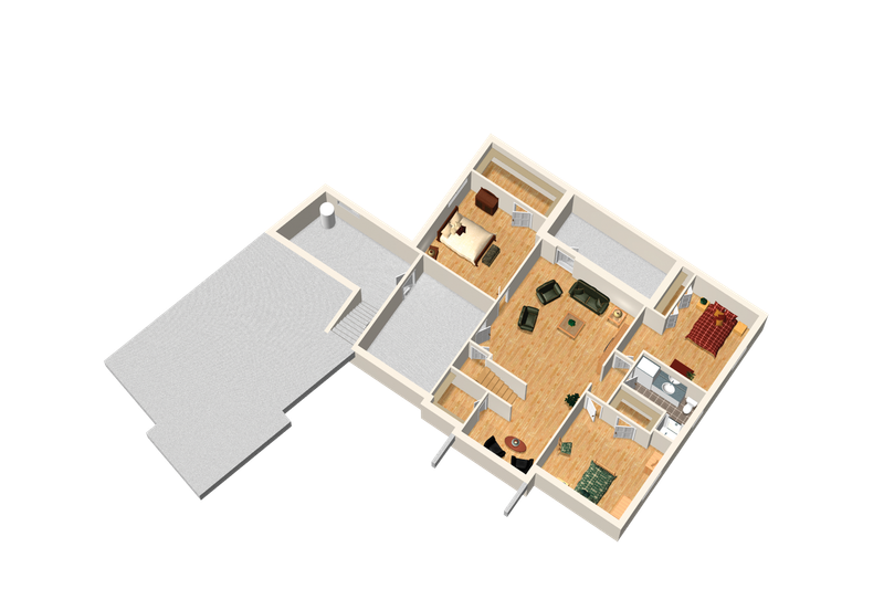 Dream House Plan - Floor Plan - Lower Floor 1 for Traditional House Plan #25-4736 - 5 bed, 3 bath