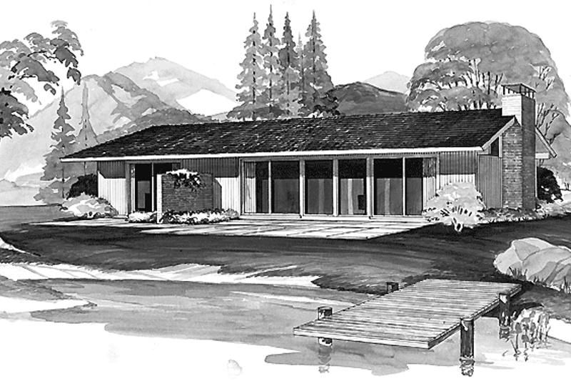 House Design - Ranch Exterior - Front Elevation Plan #72-536