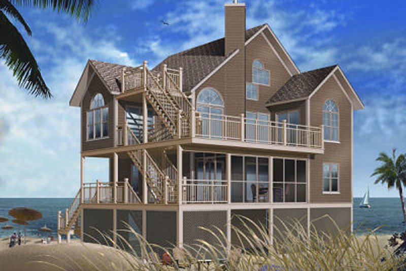 Home Plan - Traditional Exterior - Front Elevation Plan #23-869