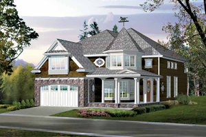 Craftsman Exterior - Front Elevation Plan #132-430