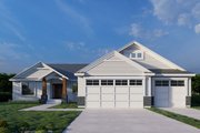 Craftsman Style House Plan - 3 Beds 2 Baths 1611 Sq/Ft Plan #112-190 