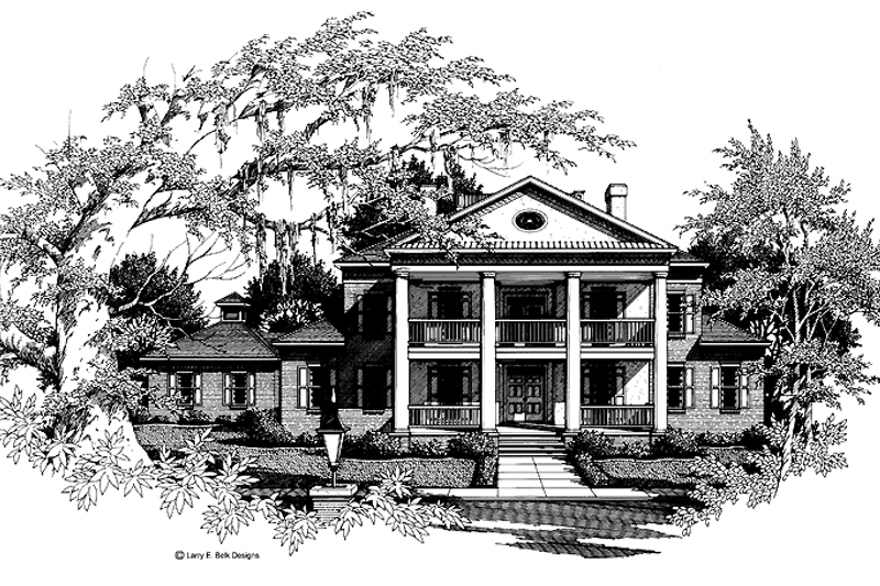 House Blueprint - Classical Exterior - Front Elevation Plan #952-134