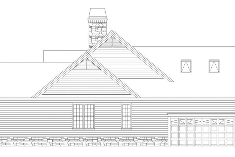 Architectural House Design - Exterior - Other Elevation 1 for Craftsman House Plan #929-500 - 3 bed, 2 bath