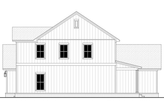 Exterior - Other Elevation 1 for Farmhouse House Plan #430-417 - 5 bed, 2.5 bath