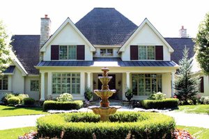 Exterior - Front Elevation 3 for European House Plan #928-65 - 4 bed, 5.5 bath