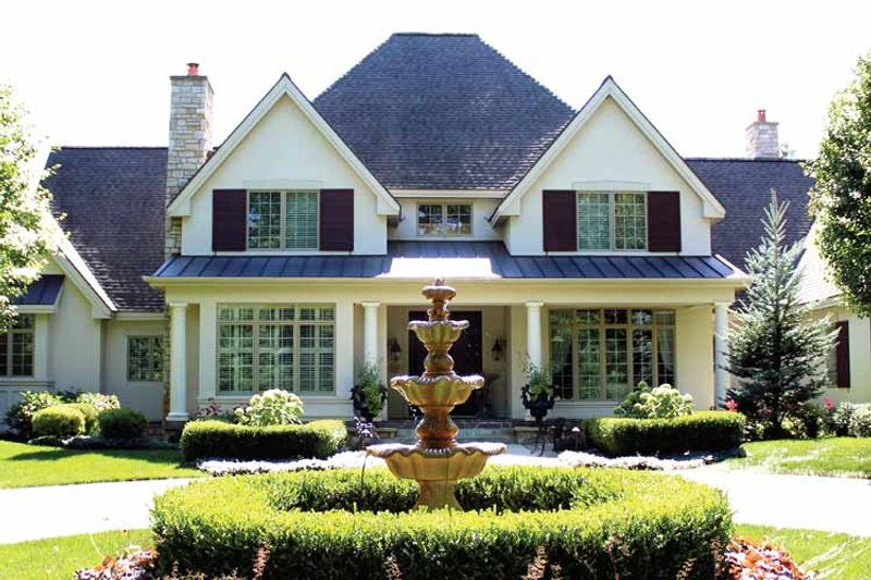 Home Plan - Exterior - Front Elevation 3 for European House Plan #928-65 - 4 bed, 5.5 bath