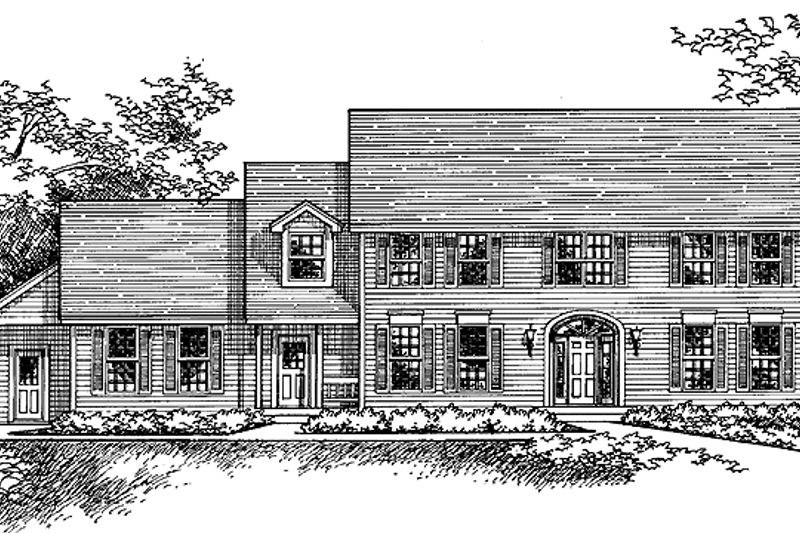 House Plan Design - Colonial Exterior - Front Elevation Plan #51-781