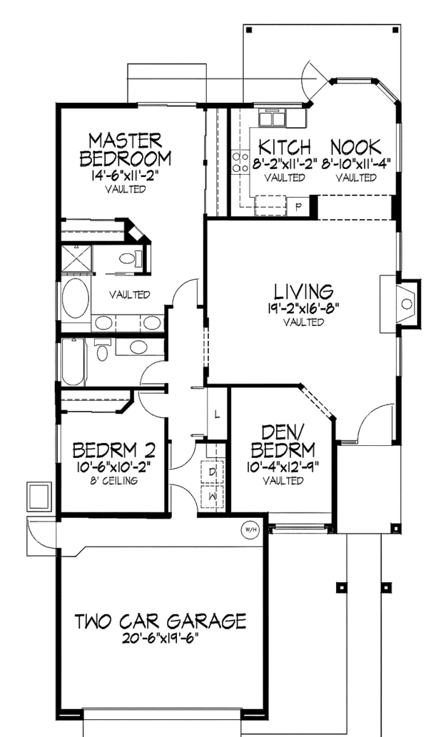 House Design - Mediterranean Floor Plan - Main Floor Plan #320-980