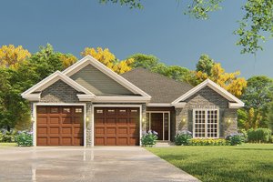 Traditional Exterior - Front Elevation Plan #17-3425