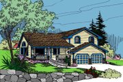 Traditional Style House Plan - 3 Beds 3 Baths 1662 Sq/Ft Plan #60-103 