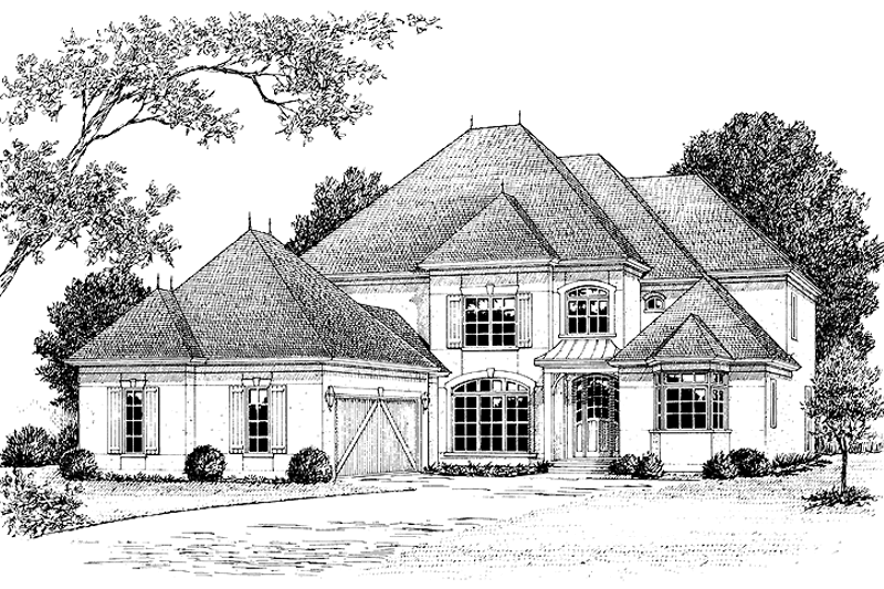 House Plan Design - European Exterior - Front Elevation Plan #453-295