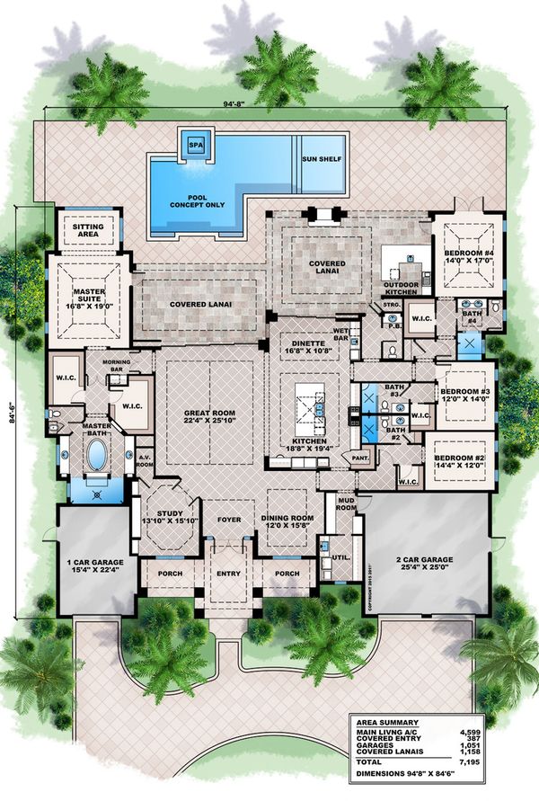 Contemporary Floor Plan - Main Floor Plan #27-493