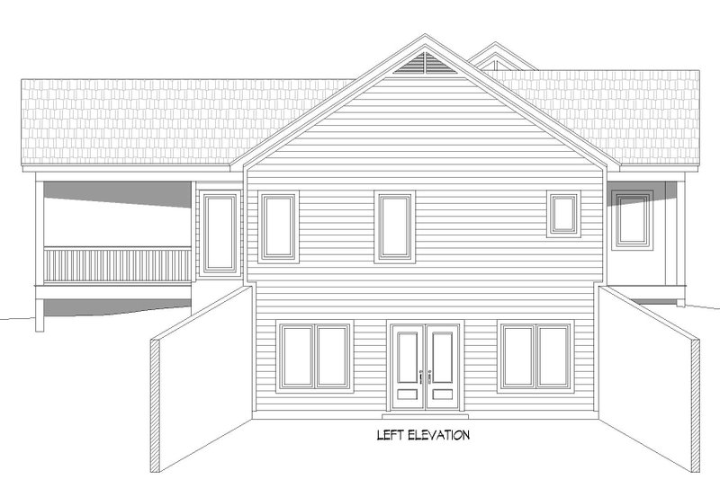 House Blueprint - Exterior - Other Elevation for Southern House Plan #932-780 - 2 bed, 2 bath