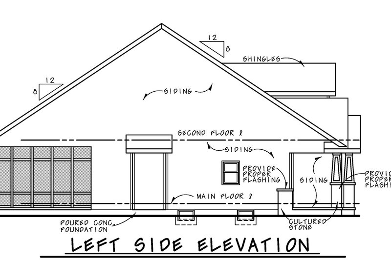 Home Plan - Exterior - Other Elevation for Cottage House Plan #20-2523 - 3 bed, 2.5 bath