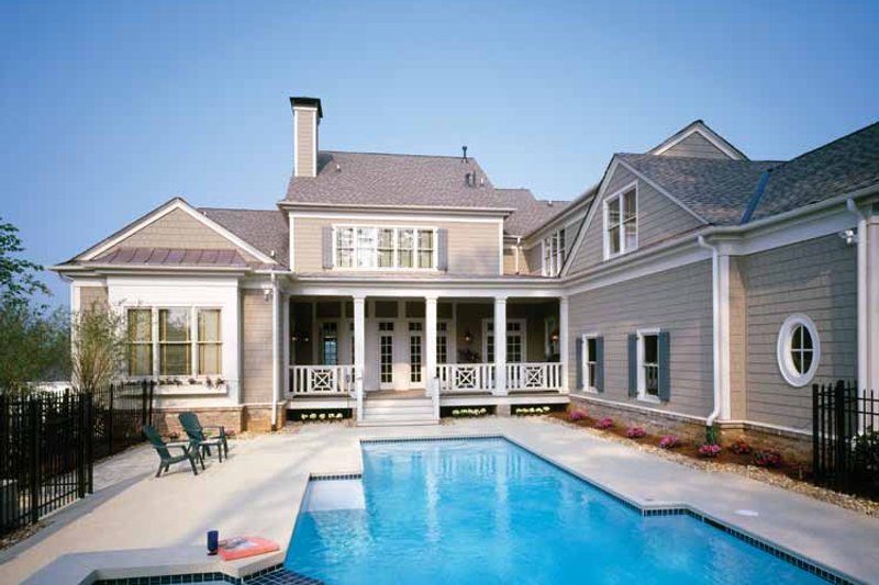 Home Plan - Exterior - Rear Elevation 1 for Colonial House Plan #429-327 - 4 bed, 3.5 bath