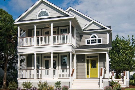 Exterior - Front Elevation 3 for Country House Plan #929-518 - 3 bed, 2.5 bath