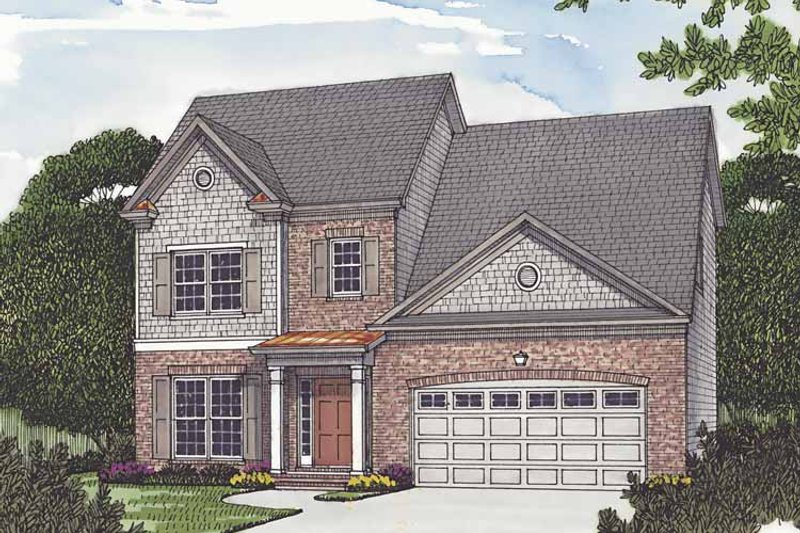 Architectural House Design - Traditional Exterior - Front Elevation Plan #453-502