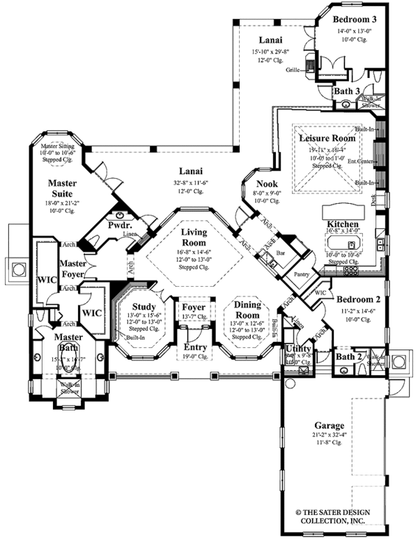 Home Plan - Country Floor Plan - Main Floor Plan #930-96