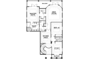 Floor Plan - Upper Floor for Classical House Plan #115-184 - 5 bed, 4.5 bath