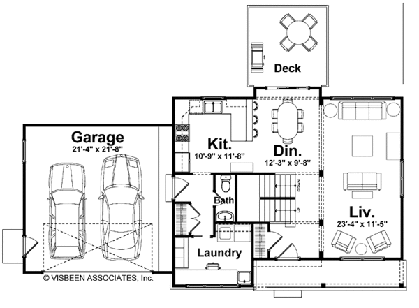 Dream House Plan - Country Floor Plan - Main Floor Plan #928-127