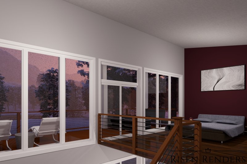 Home Plan - Interior - Master Bedroom for Modern House Plan #513-2249 - 3 bed, 2 bath