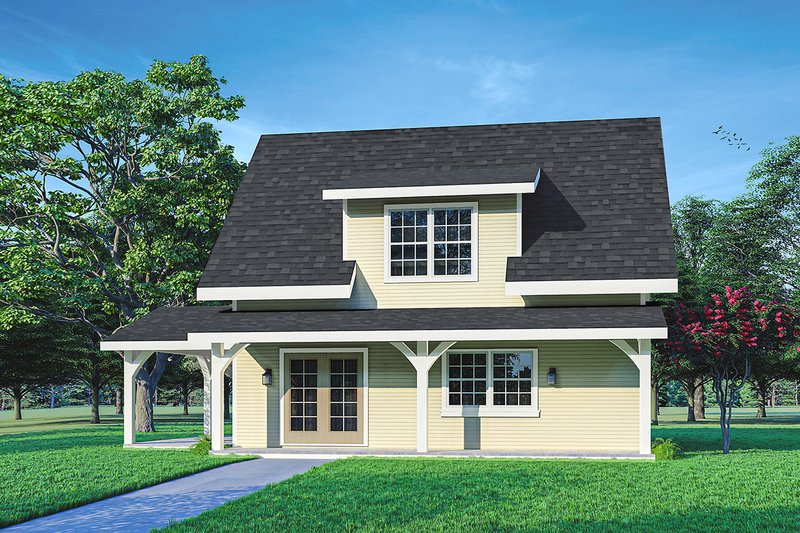 House Design - Cottage Exterior - Front Elevation Plan #124-1223