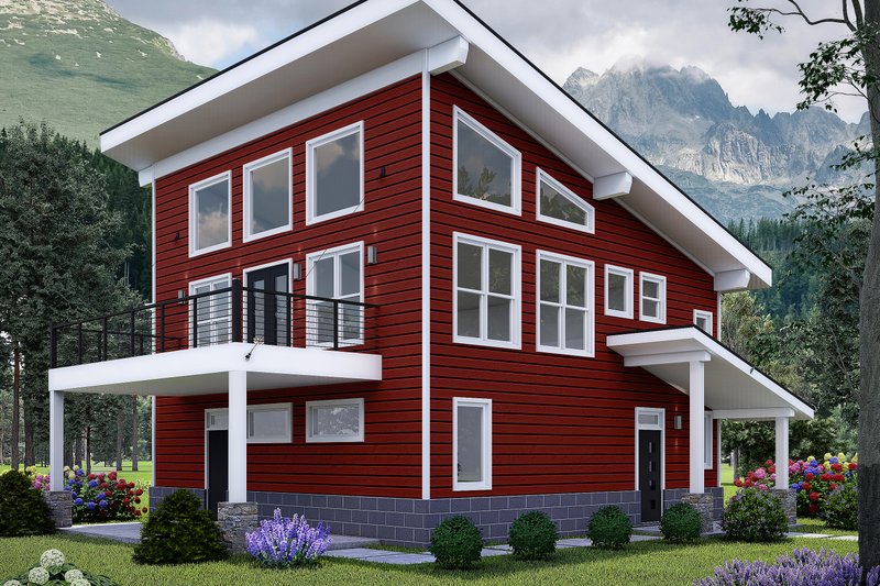 Home Plan - Modern Exterior - Front Elevation Plan #932-1009