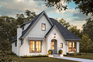 European Exterior - Front Elevation Plan #1114-65