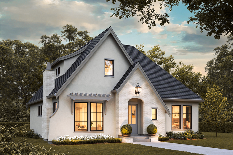 European Style House Plan - 3 Beds 2.5 Baths 2065 Sq/Ft Plan #1114-65