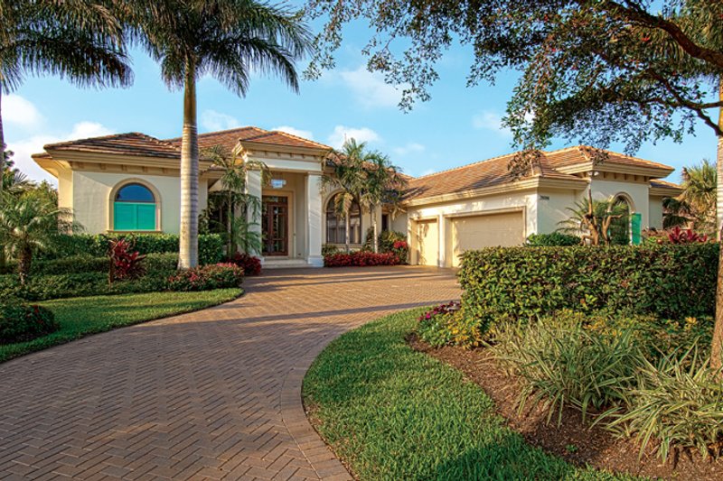 Architectural House Design - Mediterranean Exterior - Front Elevation Plan #930-443