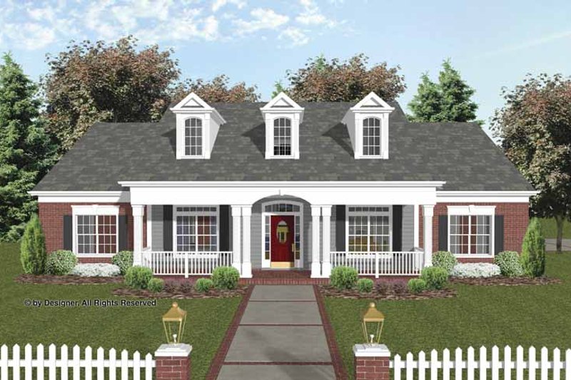 Dream House Plan - Traditional Exterior - Front Elevation Plan #56-693