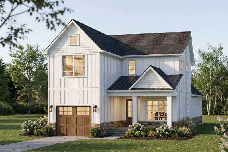 House Blueprint - Exterior - Other Elevation for Farmhouse House Plan #923-484 - 3 bed, 2.5 bath