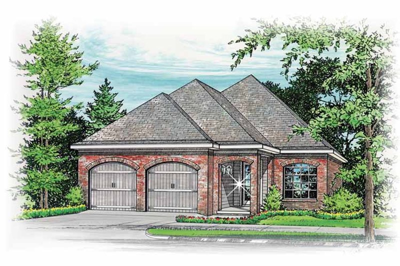 Home Plan - Exterior - Front Elevation 3 for European House Plan #15-299 - 3 bed, 2 bath