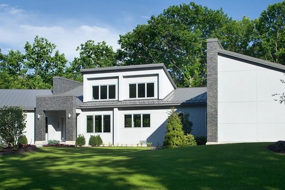 Exterior - Front Elevation 3 for Contemporary House Plan #928-255 - 4 bed, 4.5 bath