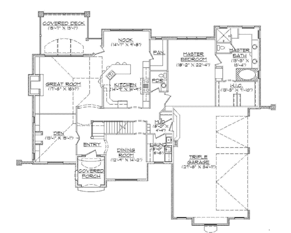 Dream House Plan - Country Floor Plan - Main Floor Plan #945-79