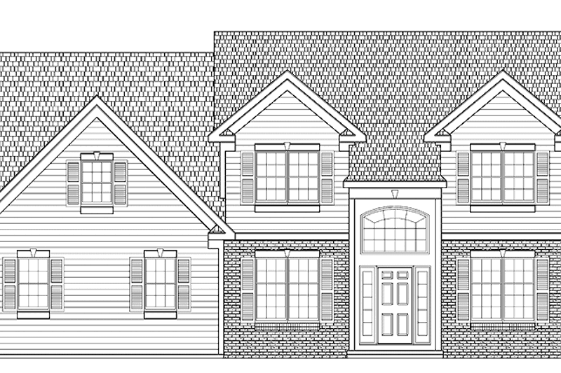 Home Plan - Traditional Exterior - Front Elevation Plan #328-356