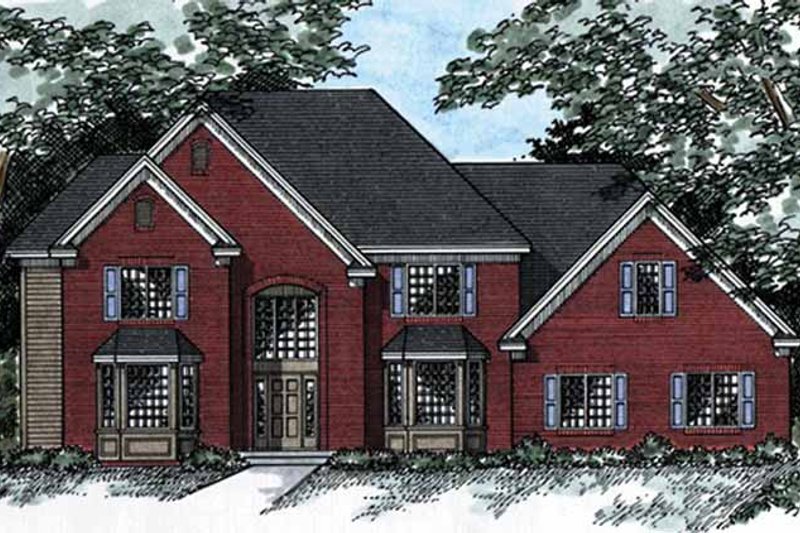 Home Plan - Traditional Exterior - Front Elevation Plan #51-961