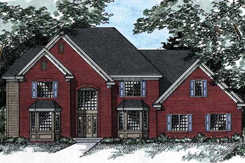 Dream House Plan - Traditional Exterior - Front Elevation Plan #51-961