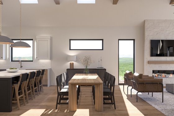 Interior - Dining Room for Modern House Plan #455-382 - 3 bed, 2.5 bath